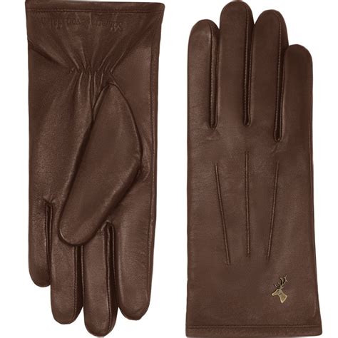 Dark Brown Leather Gloves Women Fleece Lined Touchscreen Schwartz And Von Halen®