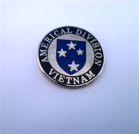 Rd Americal Division Vietnam Rd Us Army Military Hat Pin P