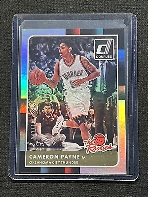 2015 16 Donruss Basketball The Rookies Silver Holo 199 Cameron Payne