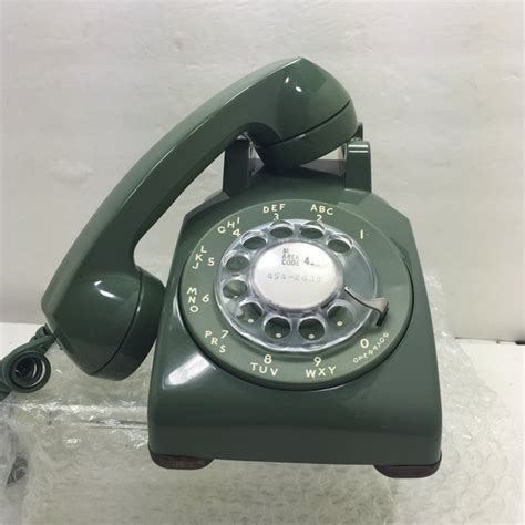 Vintage Western Electric Green 500 Rotary Phone Chairish