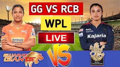 Rcbw Vs Ggw Royal Challengers Bangalore Women Vs Gujarat Giants Th