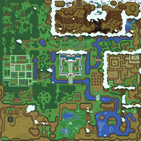 Legend Of Zelda A Link To The Past Map - Maping Resources