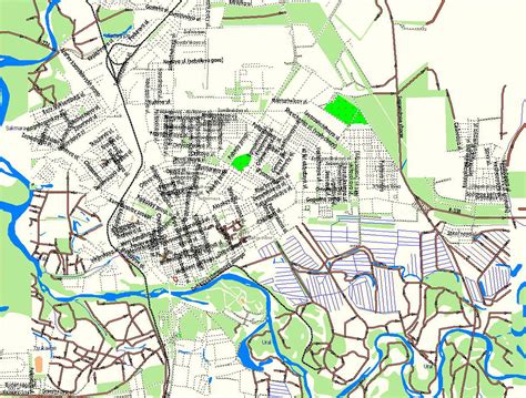 GPS карта г. Оренбург. Подробная GPS карта Оренбурга для GPS ...