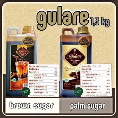 Jual Gula Aren Cair Premium Gulare 1 3 Kg Brown Sugar Syrup Shopee