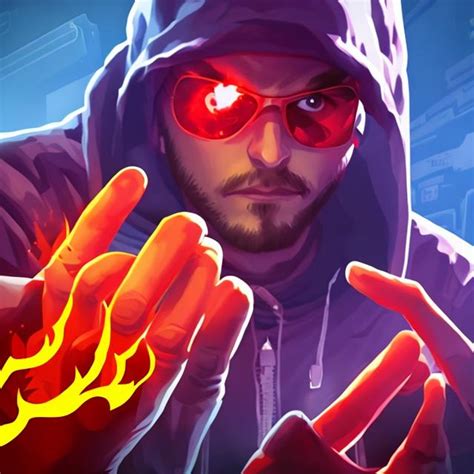 Hot Skill Fingers Cool Gamer Fire Hacker Openart