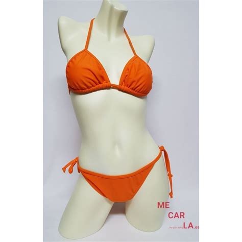 BIKINI DE TRIÁNGULO EN NARANJA BIKINI TRIÁNGULO