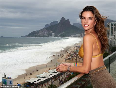 Alessandra Ambrosio Puts On A Sizzling Display In A Gold Bikini While