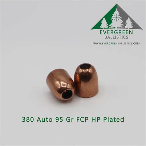 380 Hollow Point Plated Bullets Evergreen Ballistics