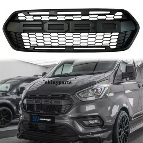 For Ford Transit Custom 2018 2021 Raptor Style Grille Front Grill Matte Black £14699 Picclick Uk