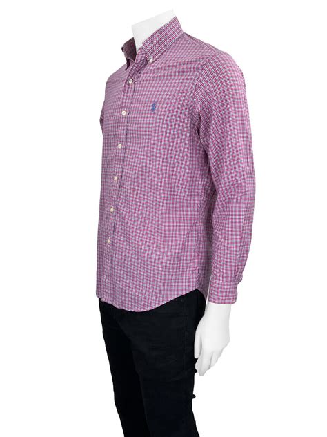 Camisa Ralph Lauren Reta Xadrez Original Qnf Etiqueta Nica