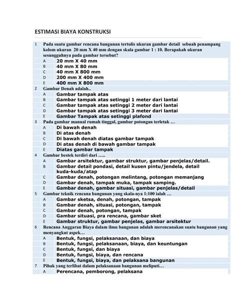 Detail Contoh Estimasi Biaya Koleksi Nomer 27