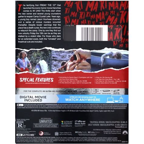 Петък 13-ти [Blu-Ray 4K]+[Blu-Ray] - eMAG.bg