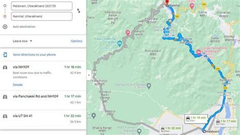 Haldwani to Nainital Distance by Road Map, Bus Ticket Price, Train