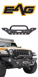 Amazon Eag Heavy Duty Front Bumper Offroad With Fog Light Housing