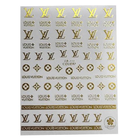 Louis Vuitton Nail Art Stencils Paul Smith