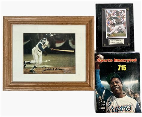 At Auction Hank Aaron Memorabilia