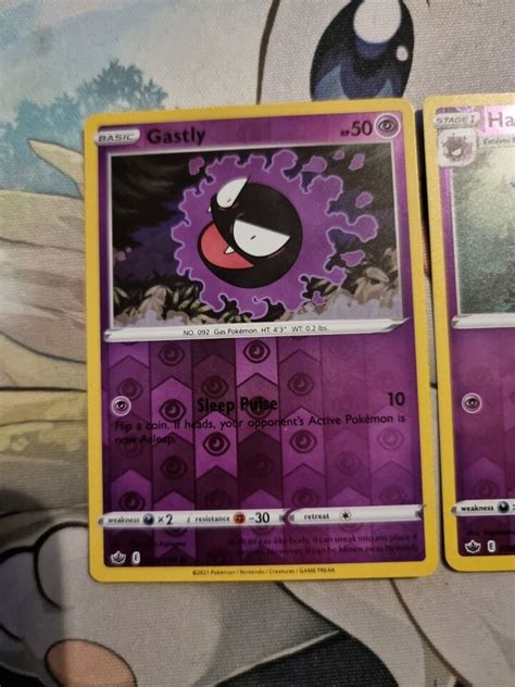 Pokemon Card Chilling Reign Reverse Holo Bundle Gastly Haunter