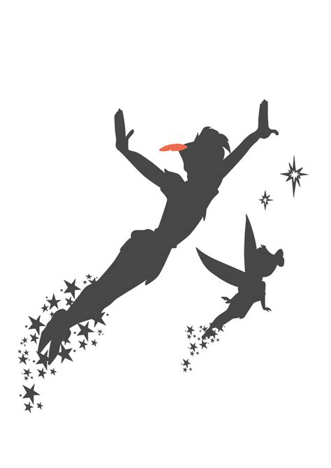 Peter Pan Silhouette Vector At Vectorified Collection Of Peter