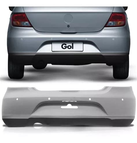 Parachoque Traseiro Gol G Spoiler Furo Para Sensor