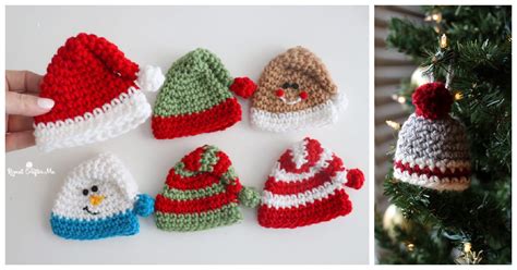 Mini Holiday Hats Free Crochet Pattern Cool Creativities