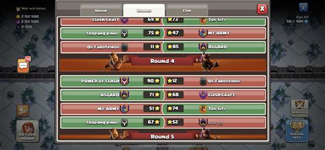 Anybody Else Get A 90 ⭐️ War In Cwl😎 Rclashofclans