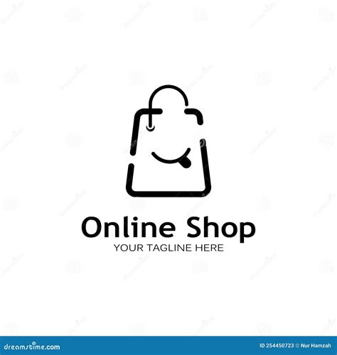 Shopping Bag Logo Vector Illustration Template Stock Vector