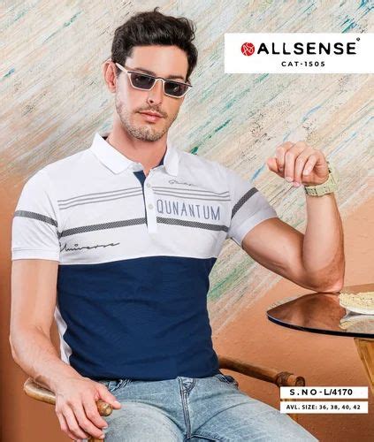 Hosiery Printed Allsense Mens Polo T Shirt At Rs 260 Piece In Nagpur