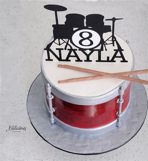 Drum Cake Topper Custom Cake Topper Drum Birthday Custom Etsy