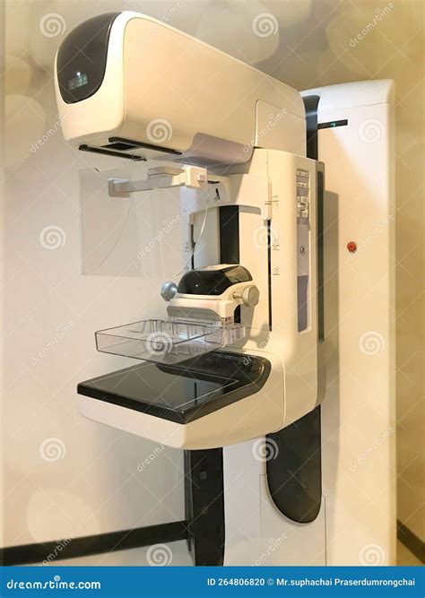 Mammogram Device 3d Rendering For Screening Breast Cancer In Hospital