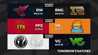 LNG Vs DMO ES Vs EDG TES Vs WE Week 10 Day 6 LPL Summer