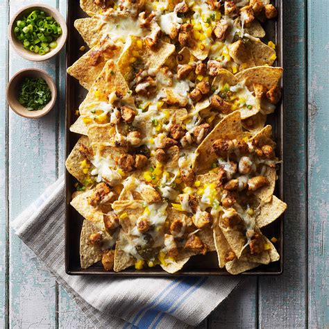 Baked Chicken Nachos With Tomatillo Salsa Chickenca