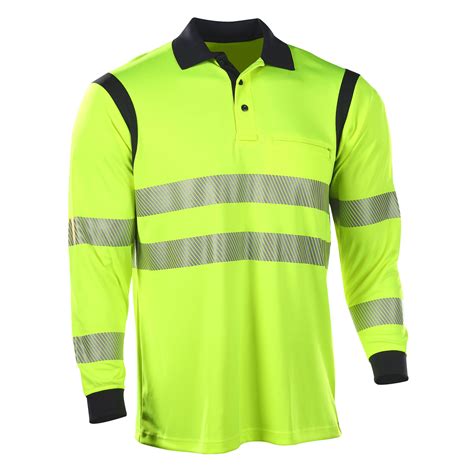 Elbeco Ufx Ultra Light Long Sleeve Hi Vis Polo