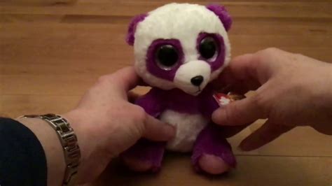 Boom Boom Ty Beanie Boo Purple Panda Youtube