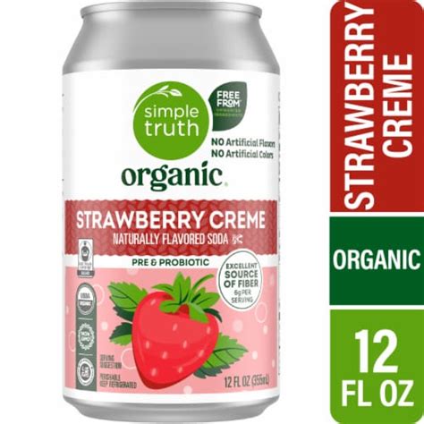 Simple Truth Organic Strawberry Cream Soda Single Can Fl Oz Kroger