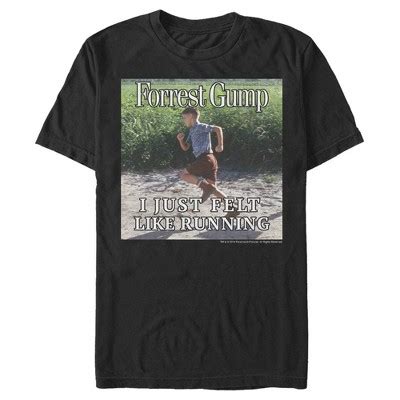 Men S Forrest Gump I Just Felt Like Running T Shirt Target