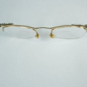 Bausch Lomb Vintage K Gf Semi Rimless Eyeglass Frames Etched