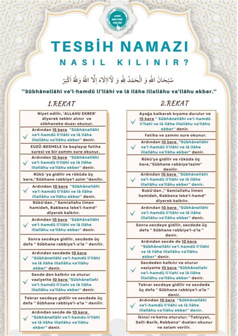 Tesbih namazı nasıl kılınır Tesbih namazının Fazileti nelerdir Dua