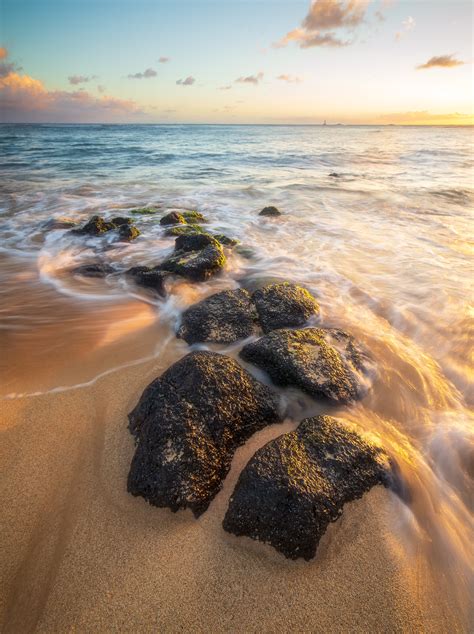 Sunset on the Beach, Kauai, Hawaii [OC][1964x2628] : r/EarthPorn