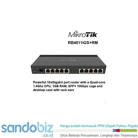 Jual Mikrotik Router Indoor RB4011iGS RM RB4011 Mikrotik Rb4011