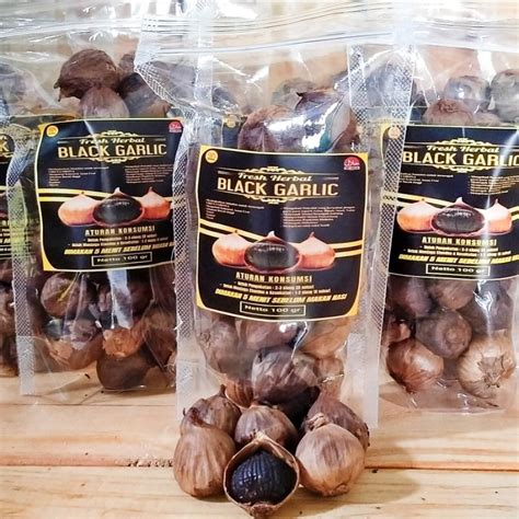 Jual Black Garlic 100 Gr Gram Bawang Hitam Tunggal Lanang Paling Murah