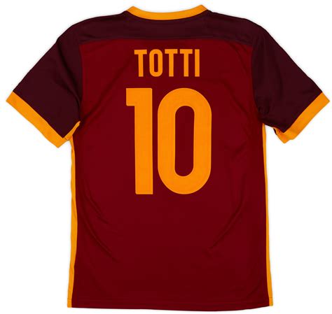 Roma Home Shirt Totti Excellent S