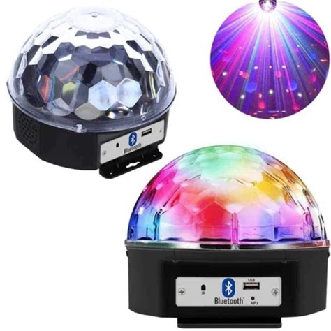 Globo Colorido Rgb Led Laser Iluminacao Dj Festa Balada Shopee Brasil