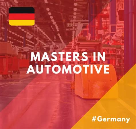 Masters in Automotive Engineering in Germany - ERFOLG Counseling