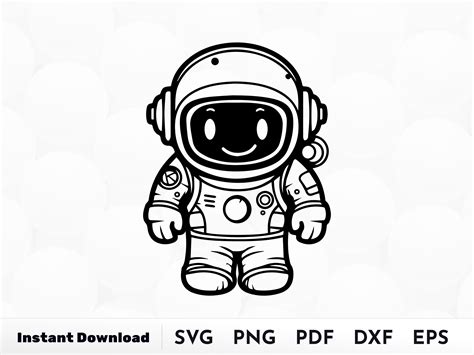 Cute Astronaut Svg Kid Astronaut Svg Spaceman Svg Cartoon Etsy Australia