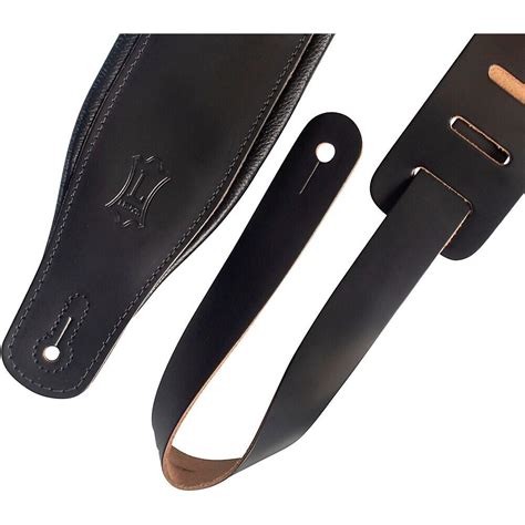 Levys M26pd 3 Inch Wide Top Grain Leather Guitar Straps Black Ebay