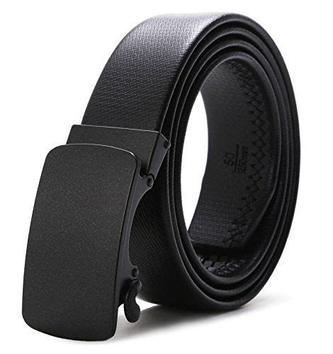 ITIEZY Men S Genuine Leather Belts Ratchet Belts With Automatic Buckle