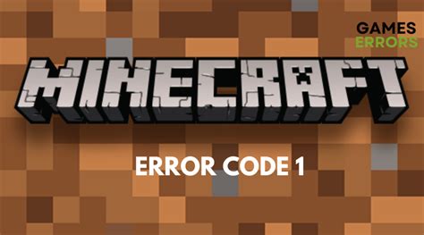 Minecraft Error Code 1 Heres The Simplest Fix DevsDay Ru