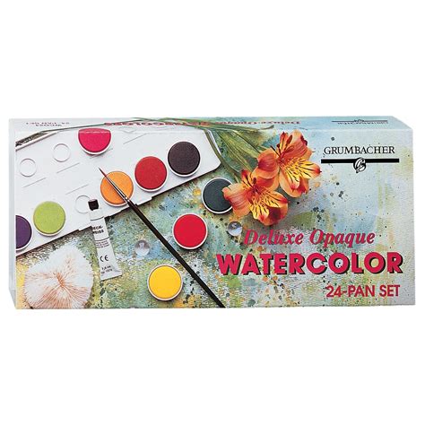 Grumbacher Deluxe Opaque Watercolor Pan Set Michaels