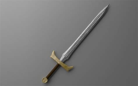 3D model Warrior Medieval Sword VR / AR / low-poly | CGTrader