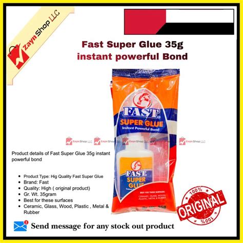 Fast Super Glue 35g instant powerful bond | Daraz.com.bd